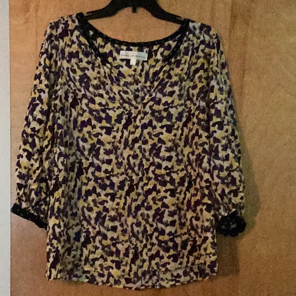 Chelsea & Theodore Purple and Yellow Blouse